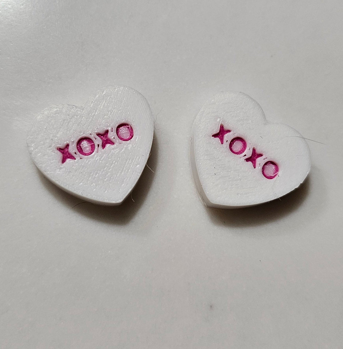 3d Printed Candy Conversation Heart Pins or Earrings Made in America