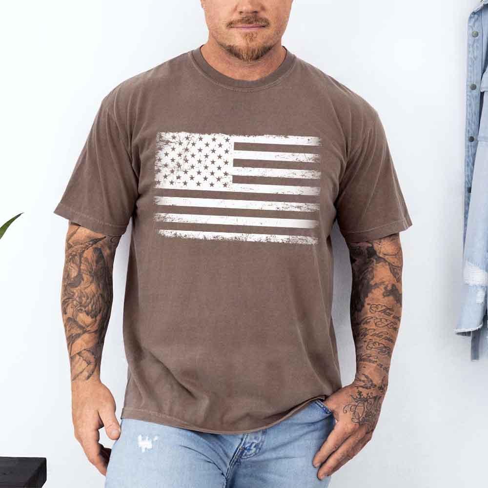 Rogue Style USA Distressed Flag Unisex T-Shirts