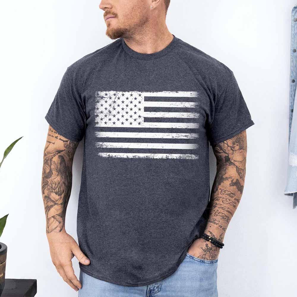 Rogue Style USA Distressed Flag Unisex T-Shirts