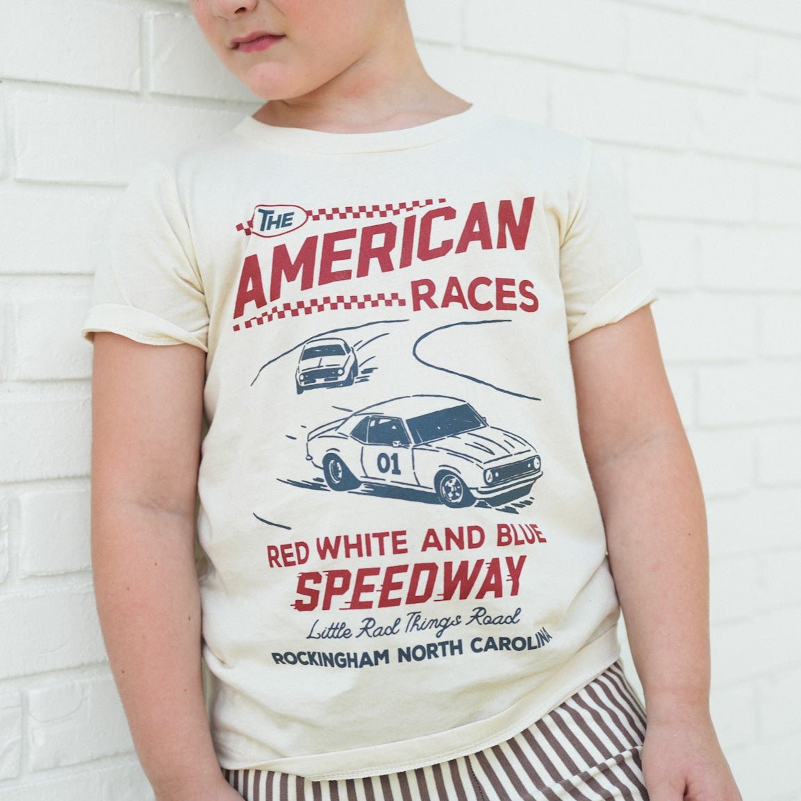 THE ALL AMERICAN RACES TEE - CREAM