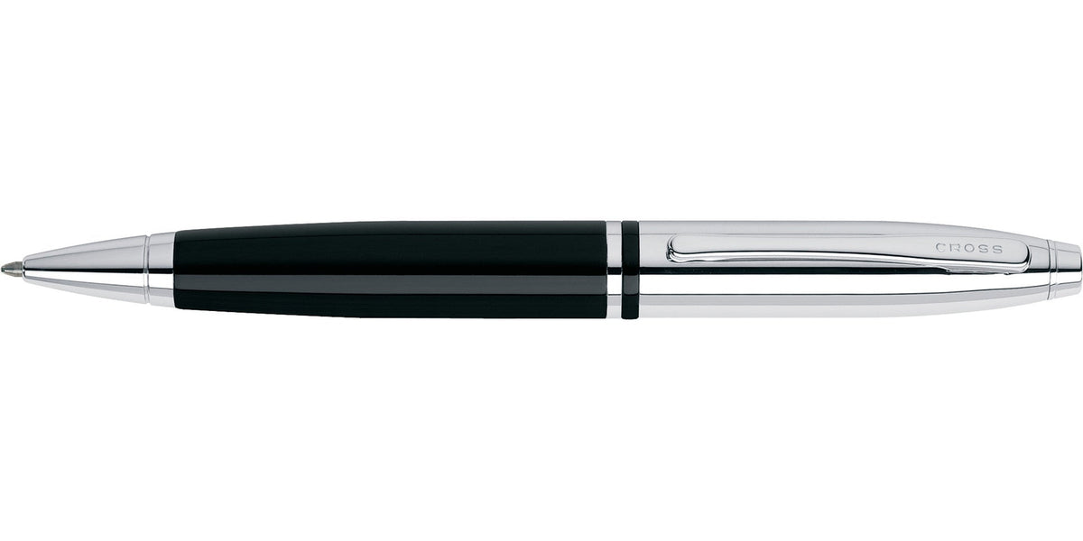 Calais™ Chrome & Black Lacquer Ballpoint Pen