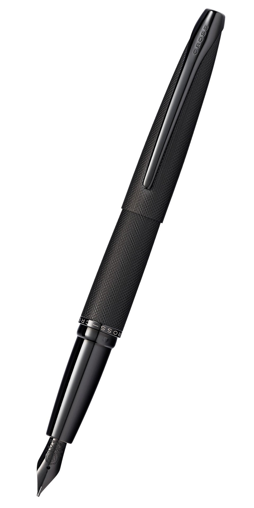 ATX® Brushed Black Stainless Steel Fine Nib Fountain Pen