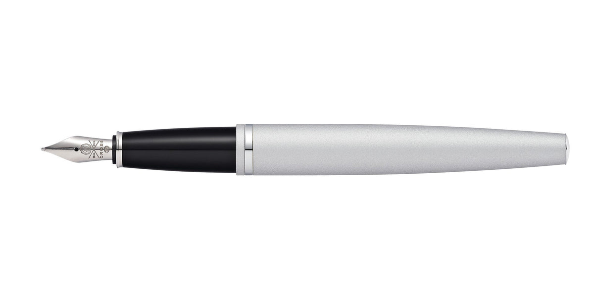 Calais™ Satin Chrome Stainless Steel Fine Nib Fountain Pen