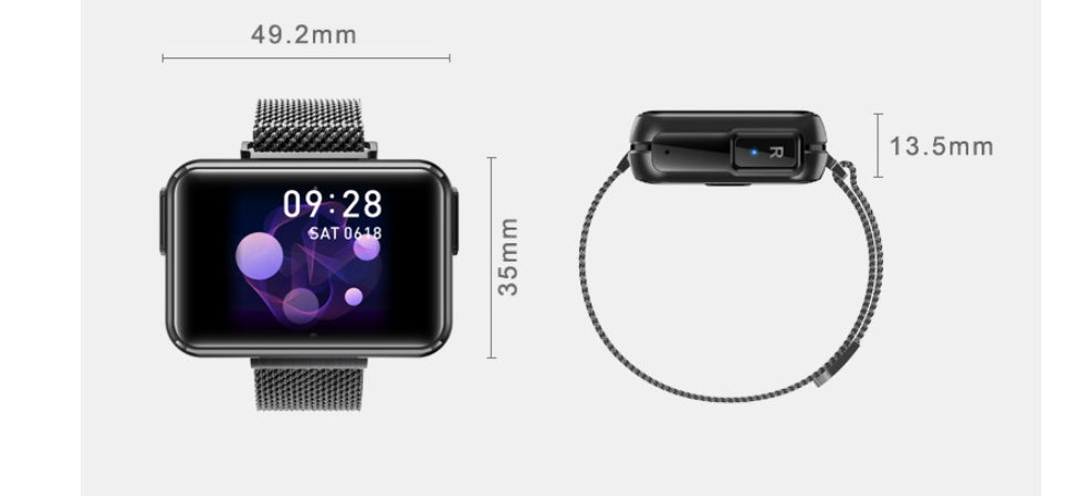 T91 2 in 1 Smart Watch with Bluetooth Headset