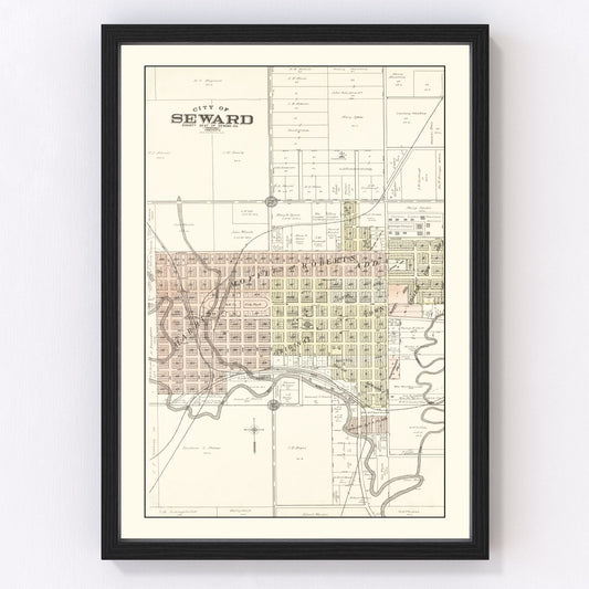 Vintage Map of Washtenaw County, Michigan 1895