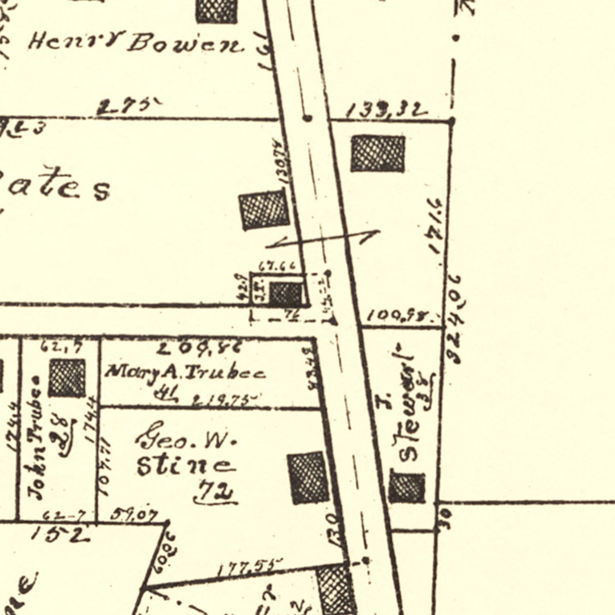 Vintage Map of Zimmermanville, Ohio 1896