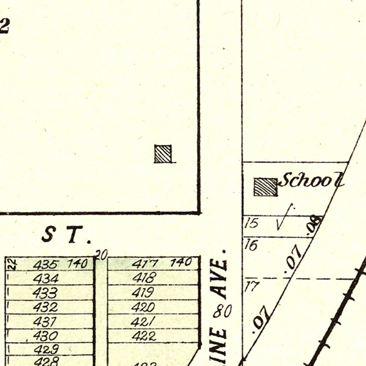 Vintage Map of Denton, Nebraska 1903