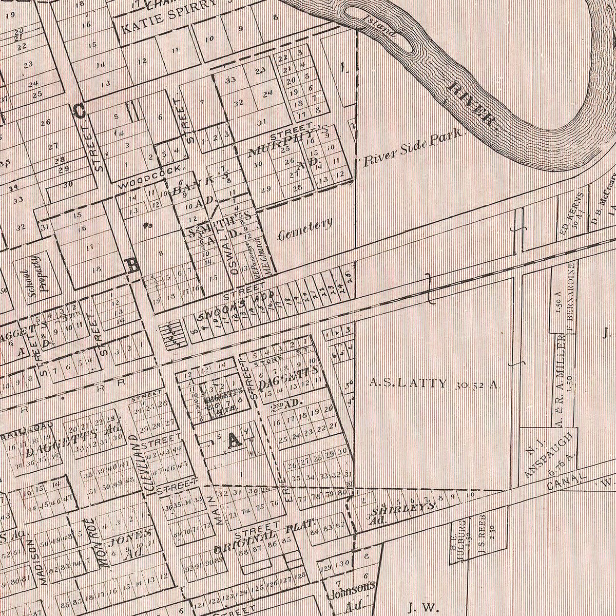 Vintage Map of Antwerp, Ohio 1905