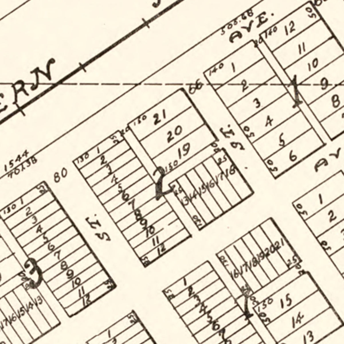 Vintage Map of Alamo, North Dakota 1937