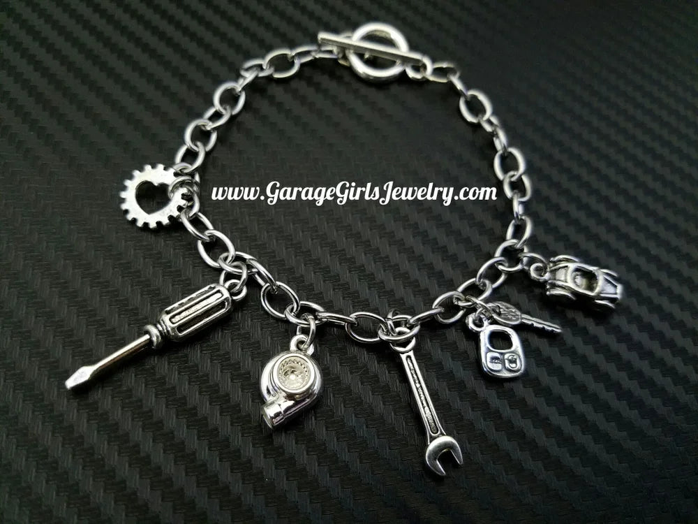 Car Part Charm Bracelet