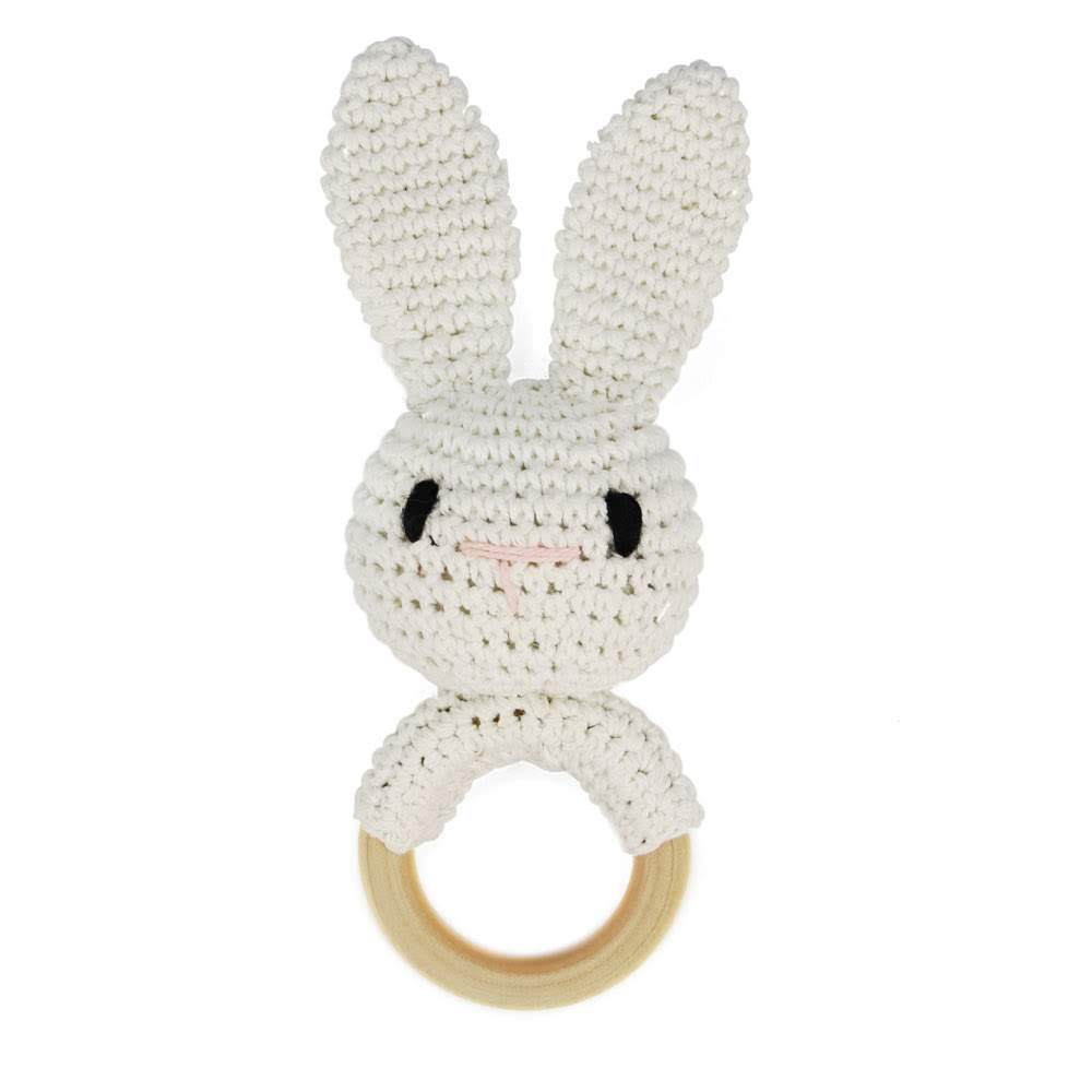 Carving Name Baby Soothing Bell Newborn Gift Bath Gift Knitted Cartoon Doll