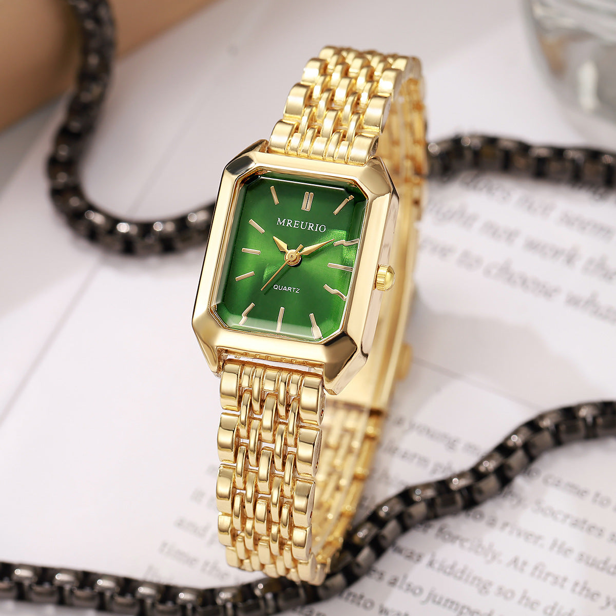 Square Ladies' Steel-band Watch