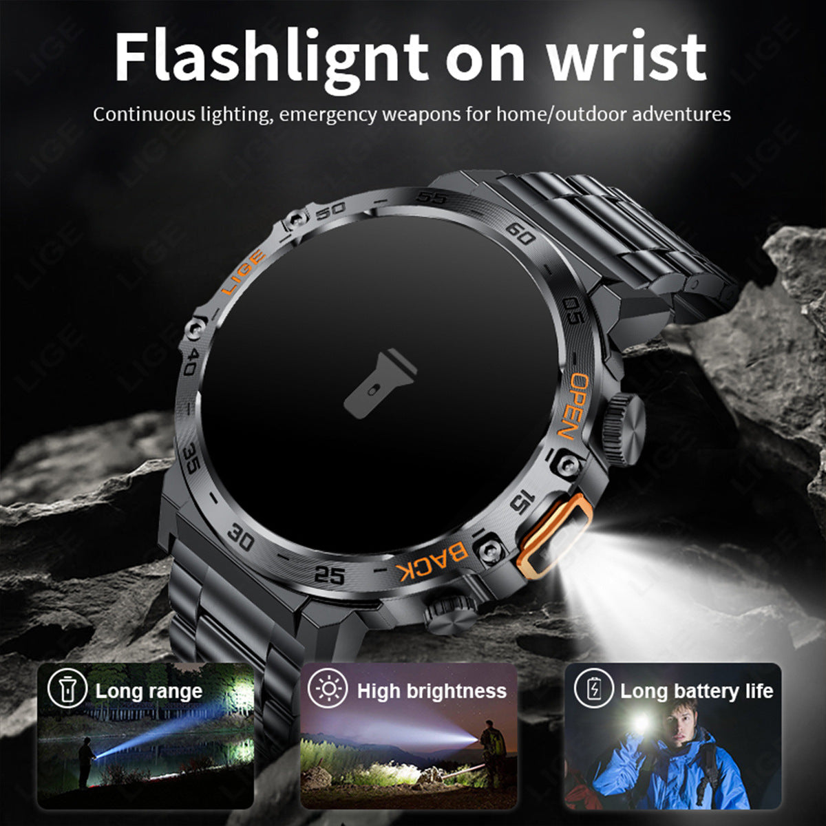 Smartwatch With Heart Rate Blood Pressure Bluetooth Calling And Customization
