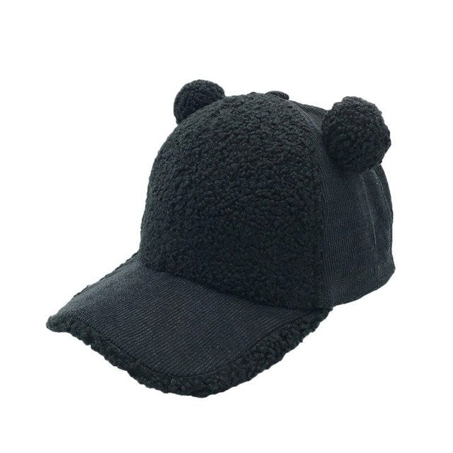Fashion Baby Baseball Cap Newborn Velvet Hat Fashionable Kids Hats Children Accessories Winter Warm Baby Hat 2-5Y