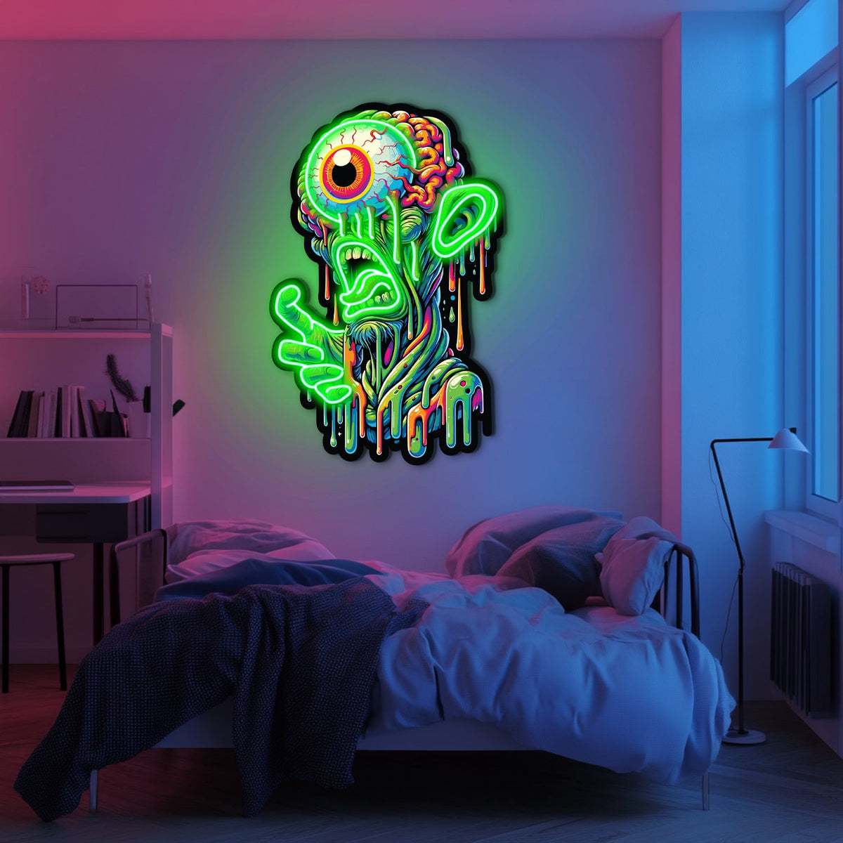 UV Printed Goblin Neon Wall Art- LV0012