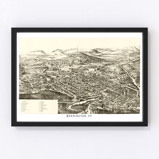 Vintage Map of Bennington, Virginia 1905