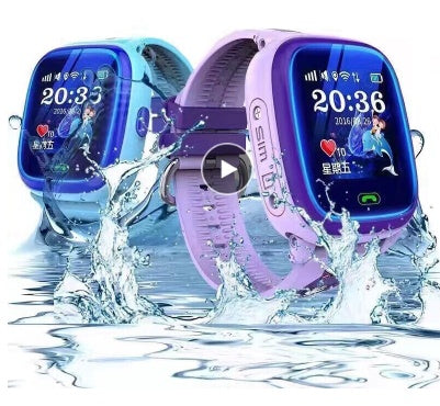 DF25 Kids Waterproof Smart Watch Rescue Call GPS Tracking