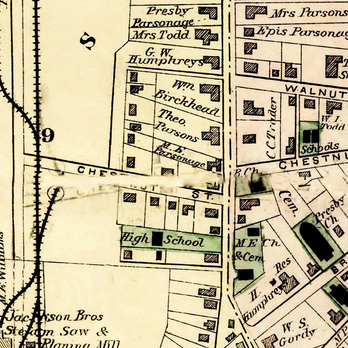 Vintage Map of Wicomico County, Maryland 1877