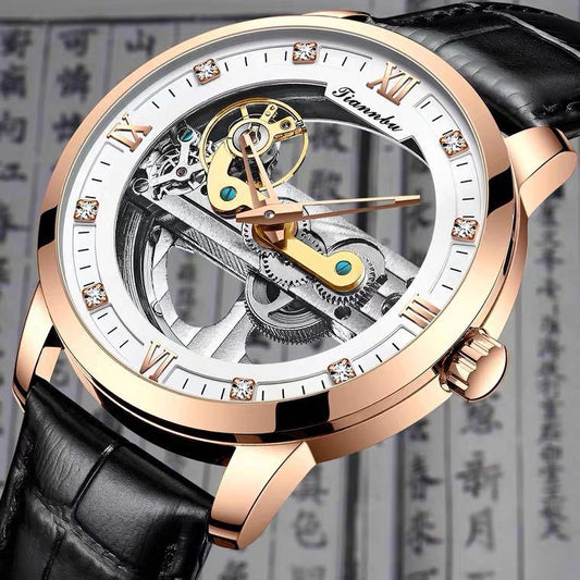 Men's Automatic Hollow Mechanical Watch