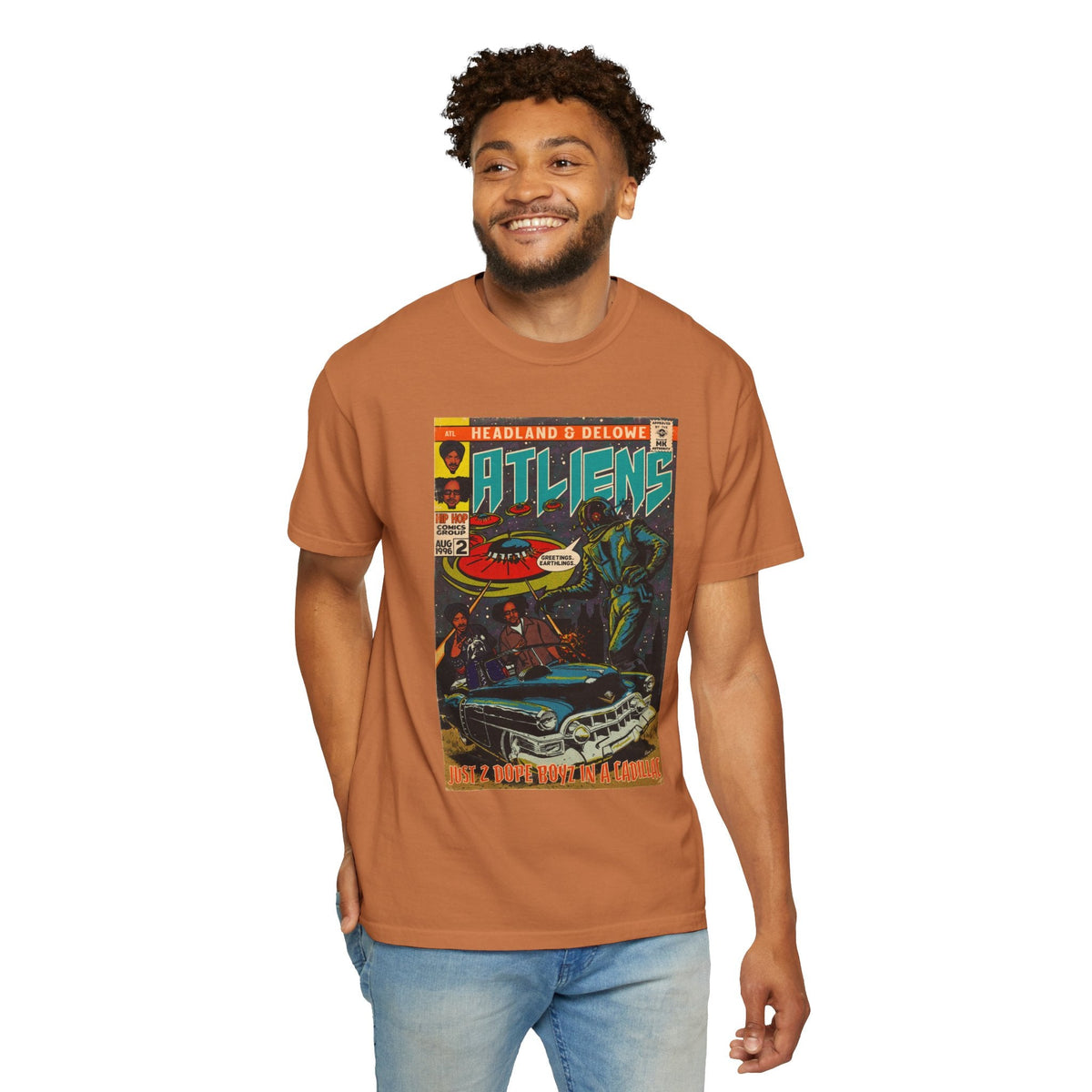 ATLiens - 2 Dope Boyz in a Cadillac - Unisex Comfort Colors T-shirt