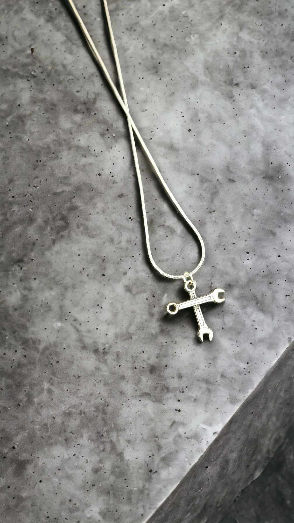 Cross Wrench Necklace
