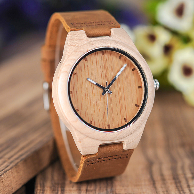 Wooden Watch Bamboo Casual And Fashionable
