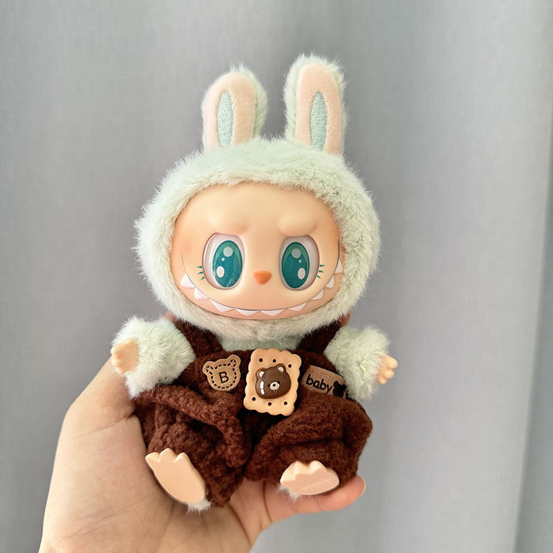 [Clothes Only] 1st/2nd generation Labubu clothes pendant Labubu sitting party baby clothes teddy bear suspenders cute pants