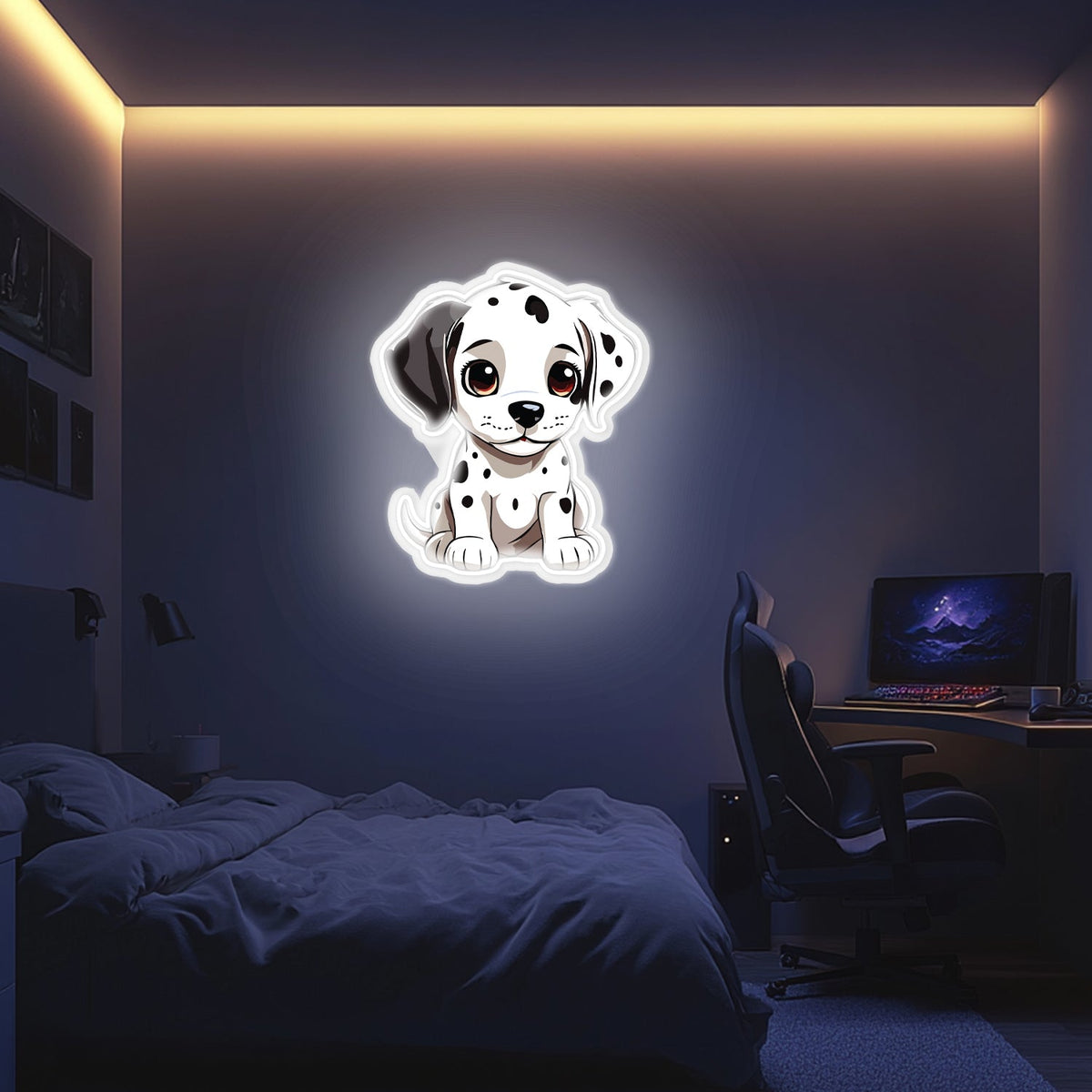 UV Printed Dog Neon Wall Art- LV0023