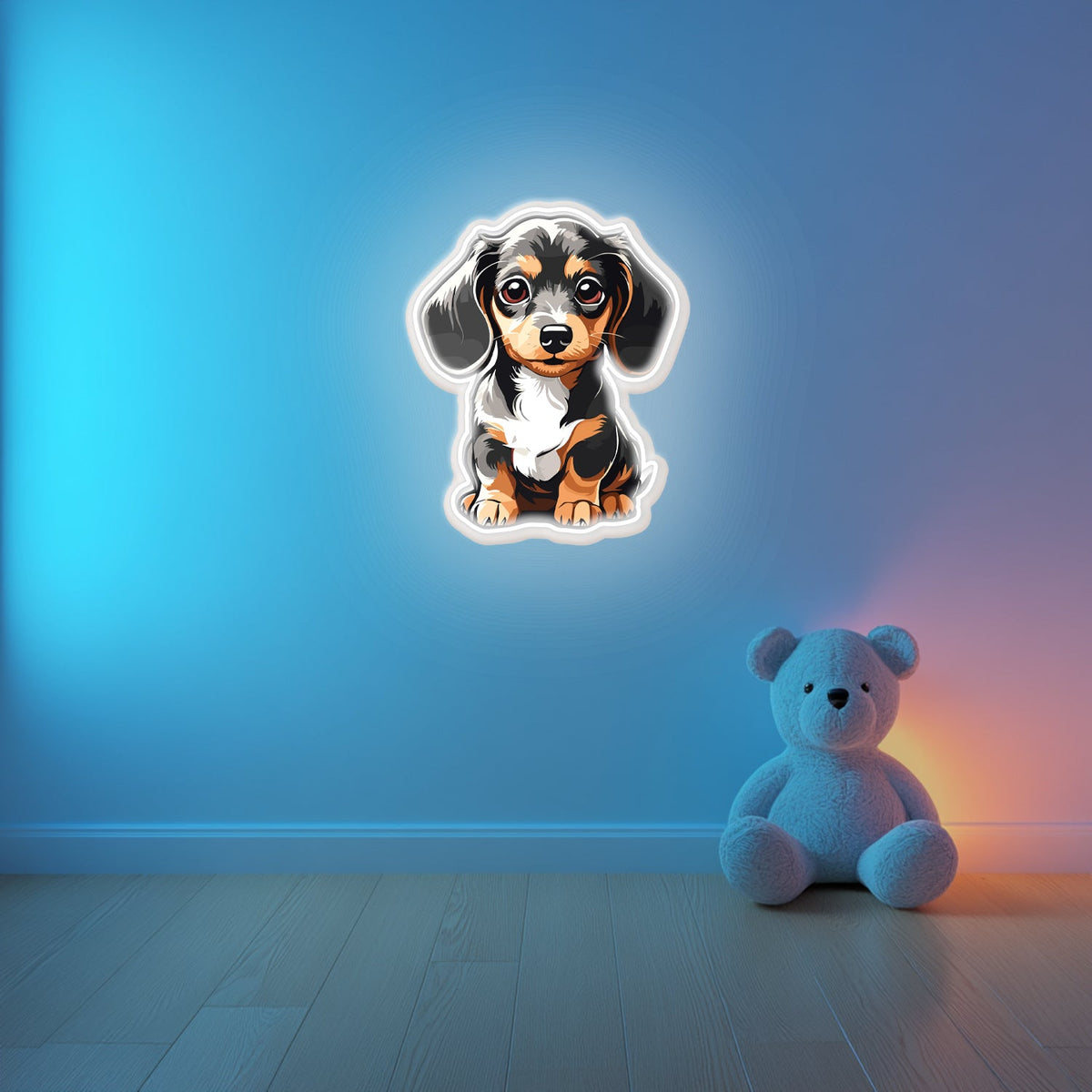 UV Printed Dog Neon Wall Art- LV0026