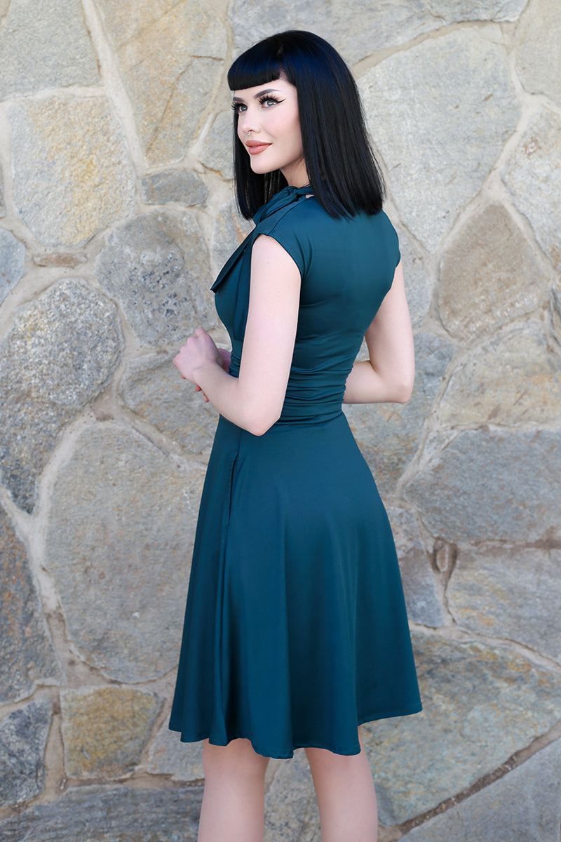Bombshell Dress in Spruce Green - XL only, 1 left!
