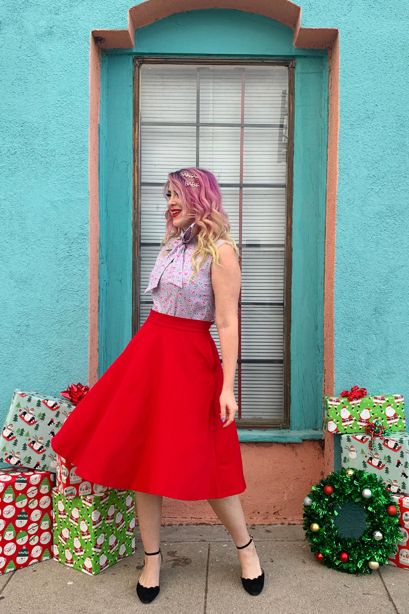 Charlotte Nova Skirt in Red - Plus Sizes only