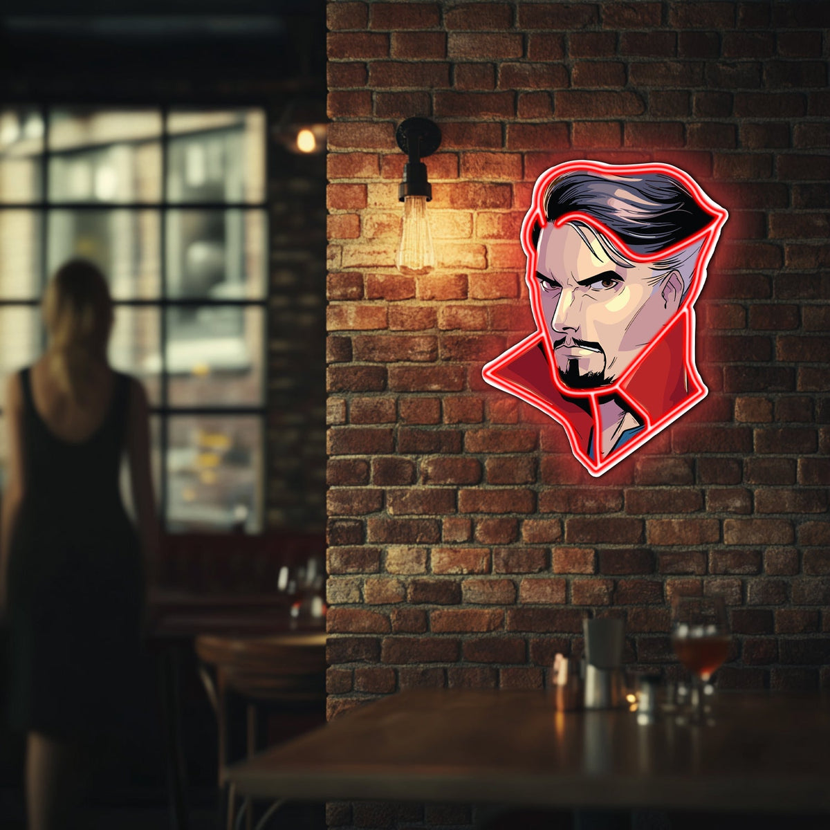 UV Printed DR Strange Neon Wall Art- LV0044