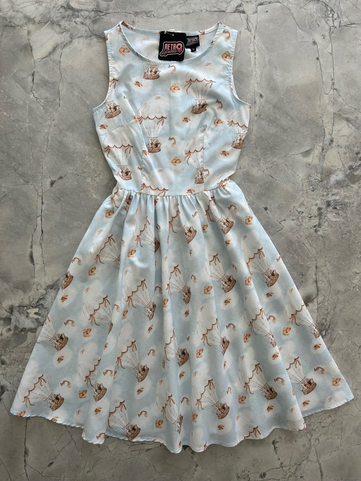 Hot Air Balloon Vintage Dress