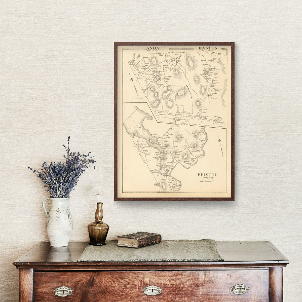 Vintage Map of Easton, New Hampshire 1892
