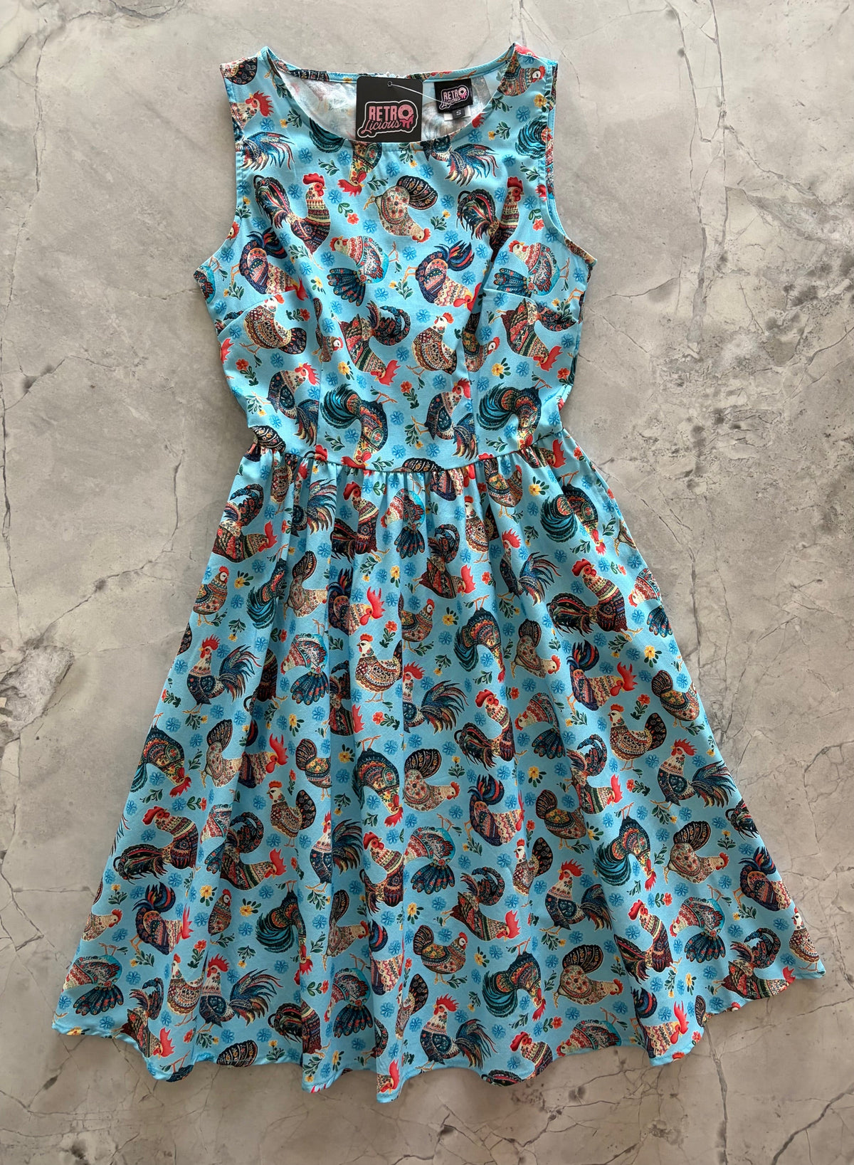 Chicken Vintage Dress - Medium only
