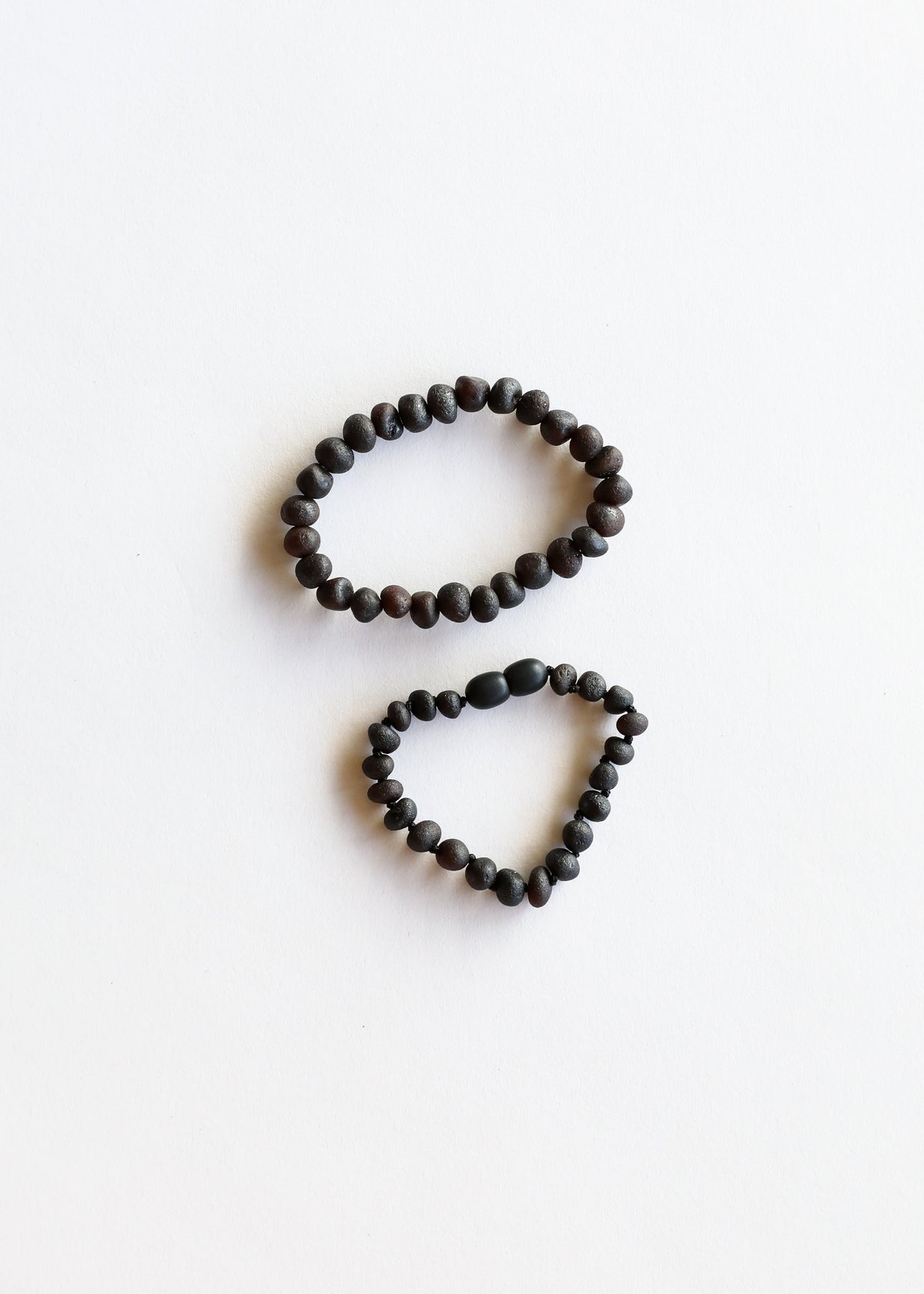 Raw Black Baltic Sea Amber || Anklet or Bracelet