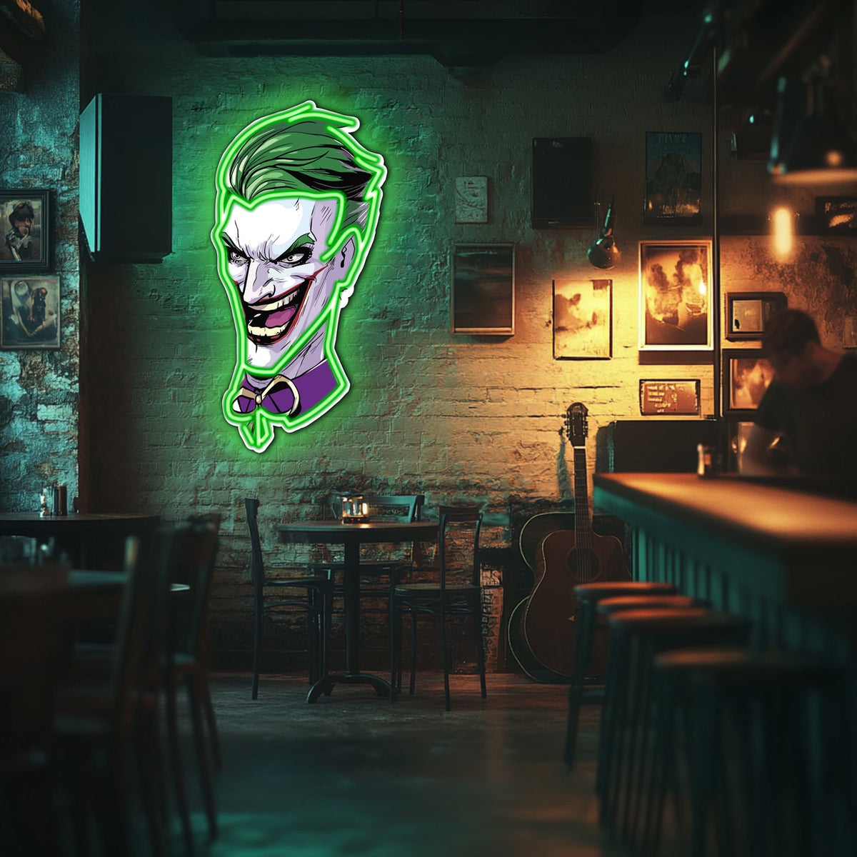 UV Printed Joker Neon Wall Art- LV0046
