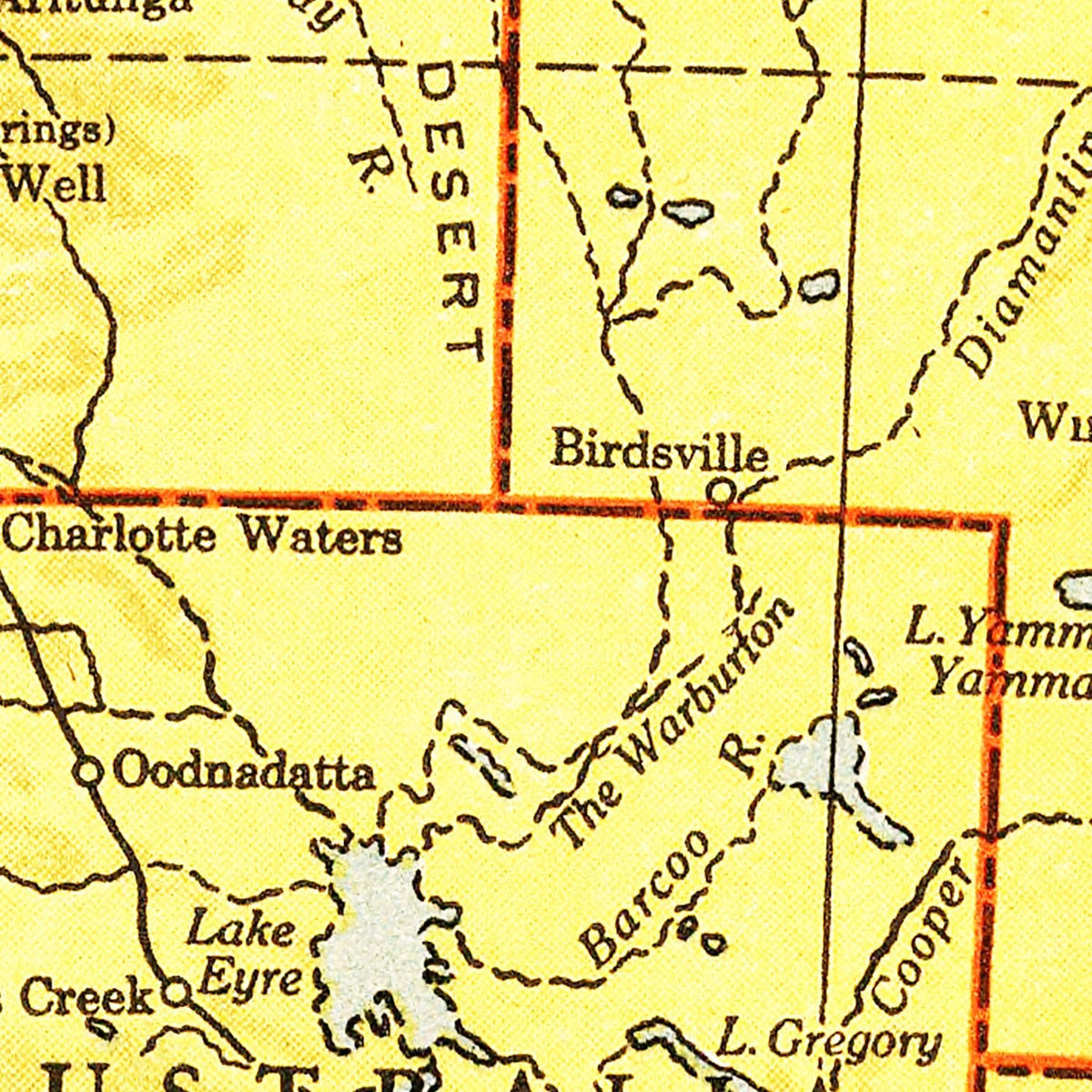 Vintage Map of Australia 1943