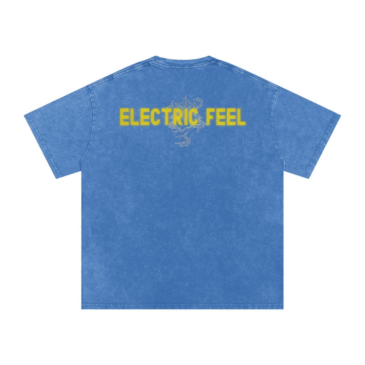 Electric Feel - Snow Washed Oversized Cotton T-Shirt
