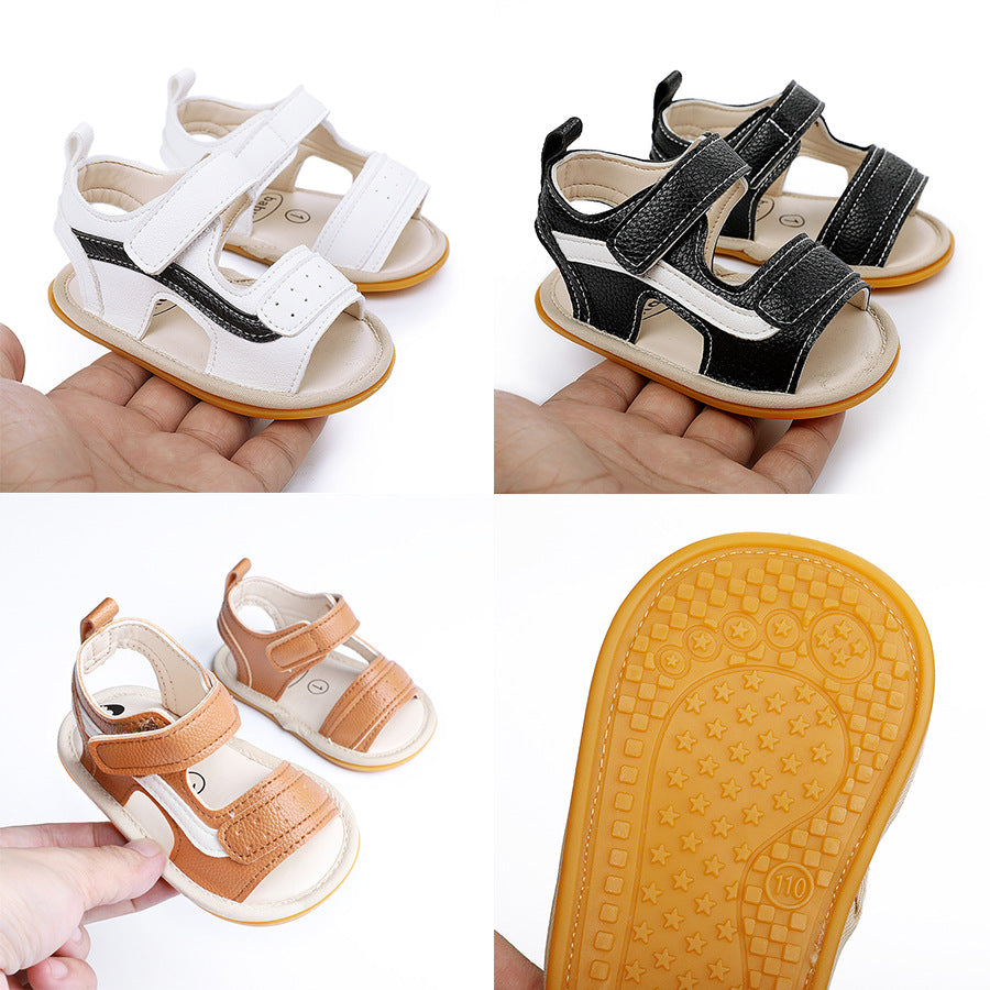 0-3-6-9-12 Months Summer Boy Baby Sandals Indoor Rubber Sole Baby Shoes