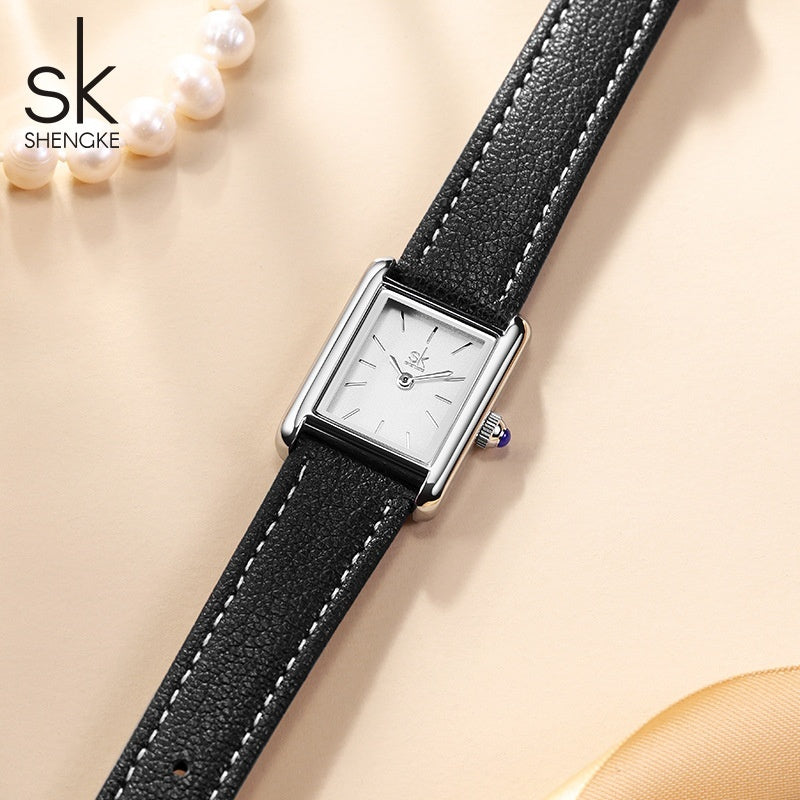 Watch Retro Minority Watch Fashion Waterproof Quartz Watch High Sense Small Square Watch
