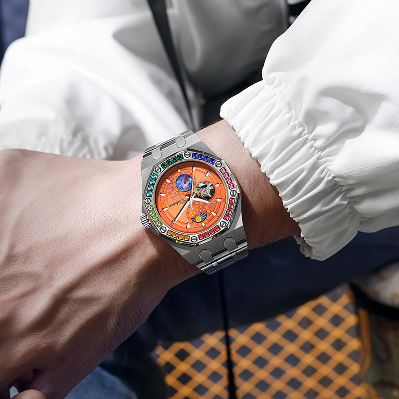 Waterproof Luminous Mechanical Watch For Men Starry Sky Series