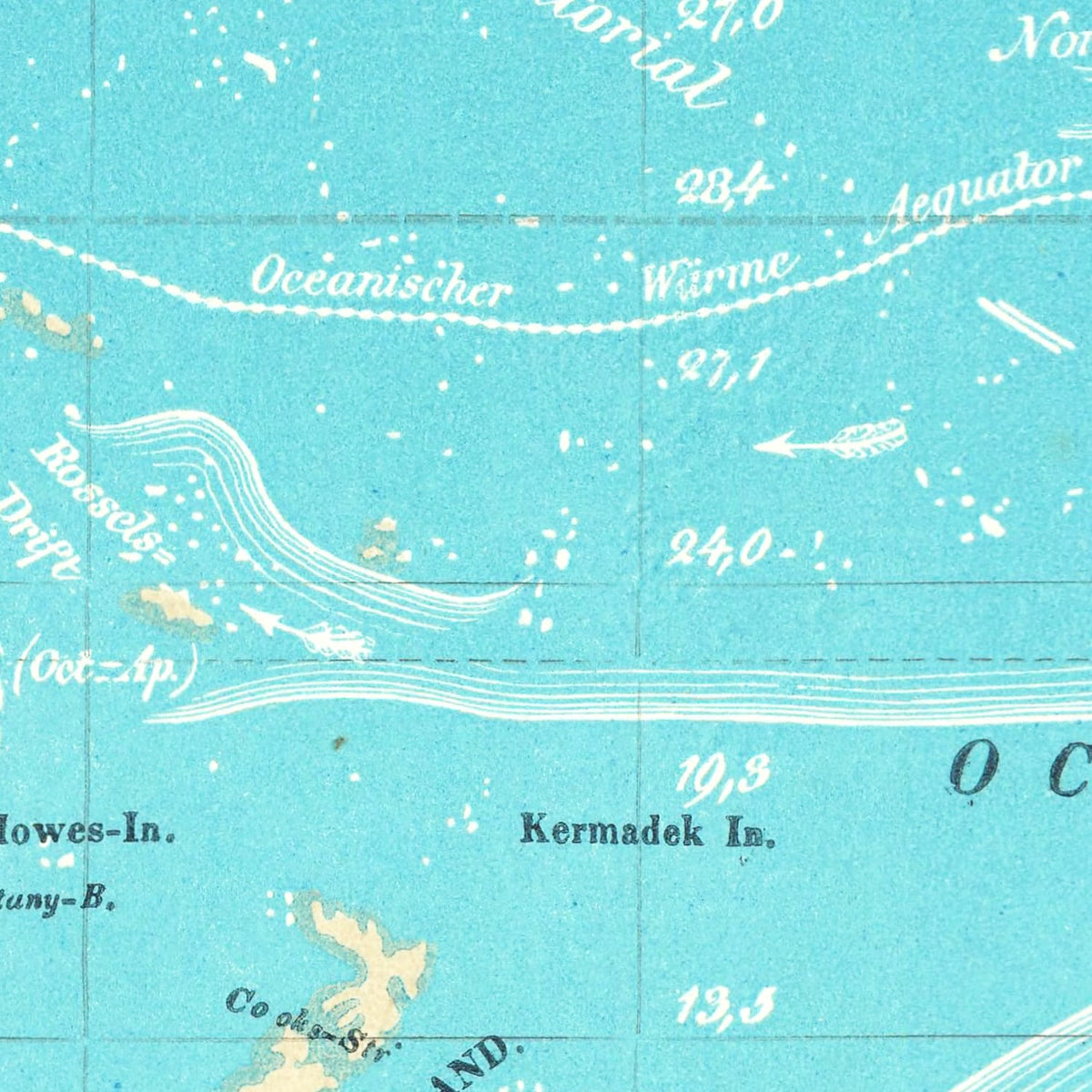Erdkarte World Map, 1845