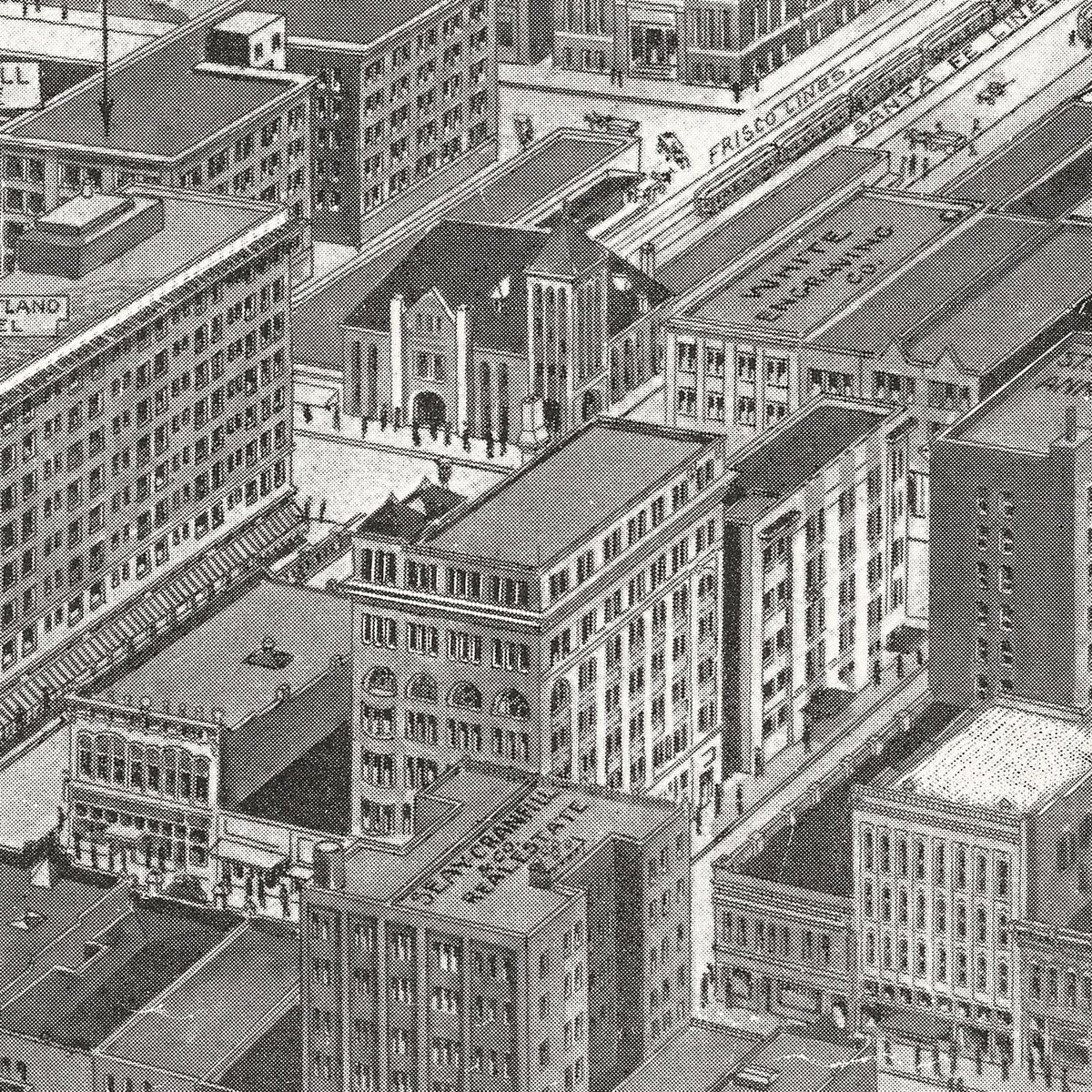 Vintage Map of Dallas, Texas 1912