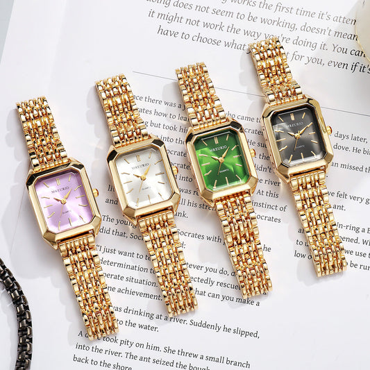 Square Ladies' Steel-band Watch