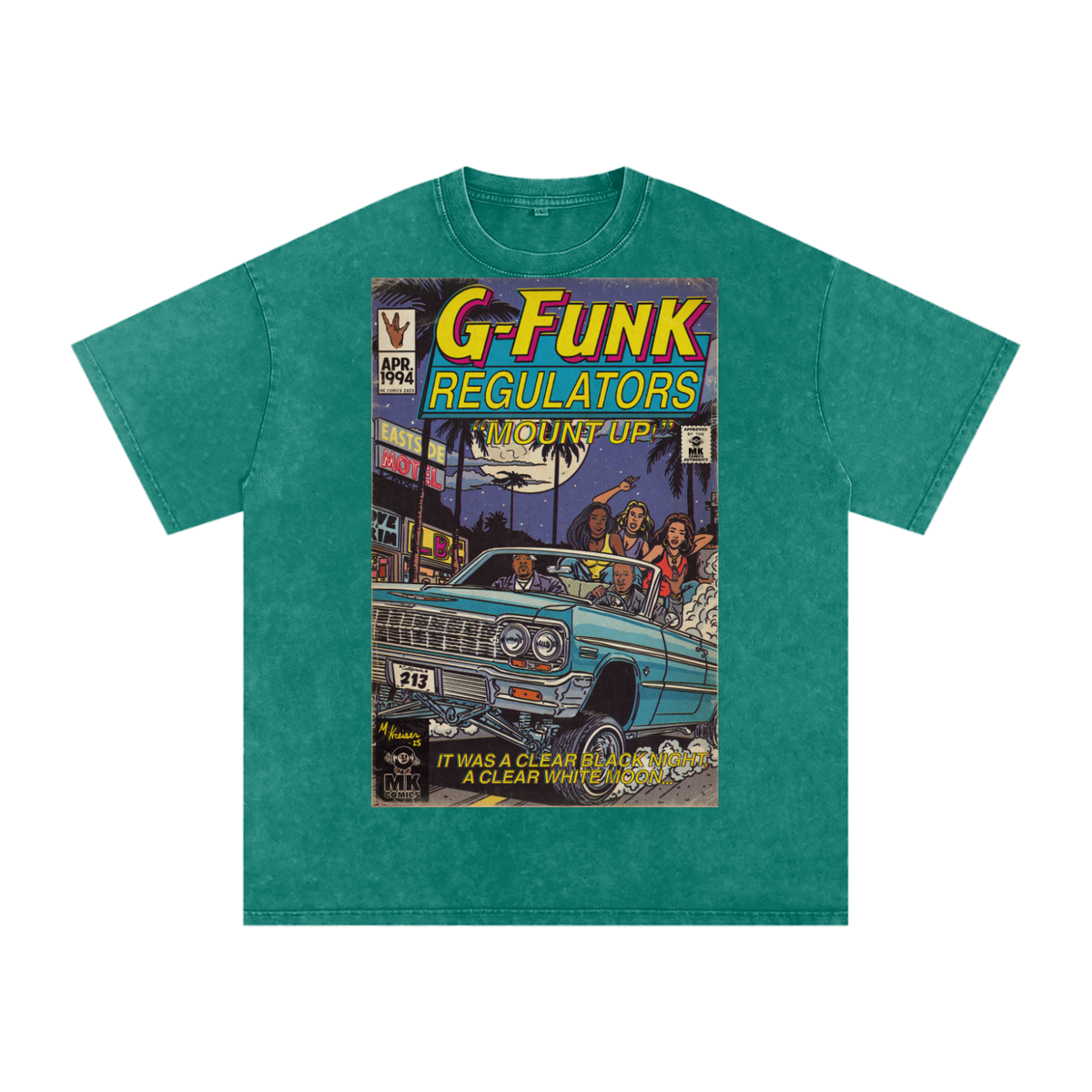 Regulate - Snow Washed Oversized Cotton T-Shirt