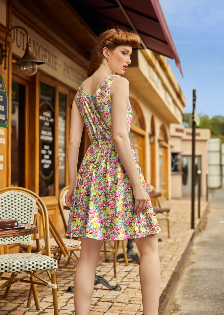 Bunnies Shorter Length Fit & Flare Dress
