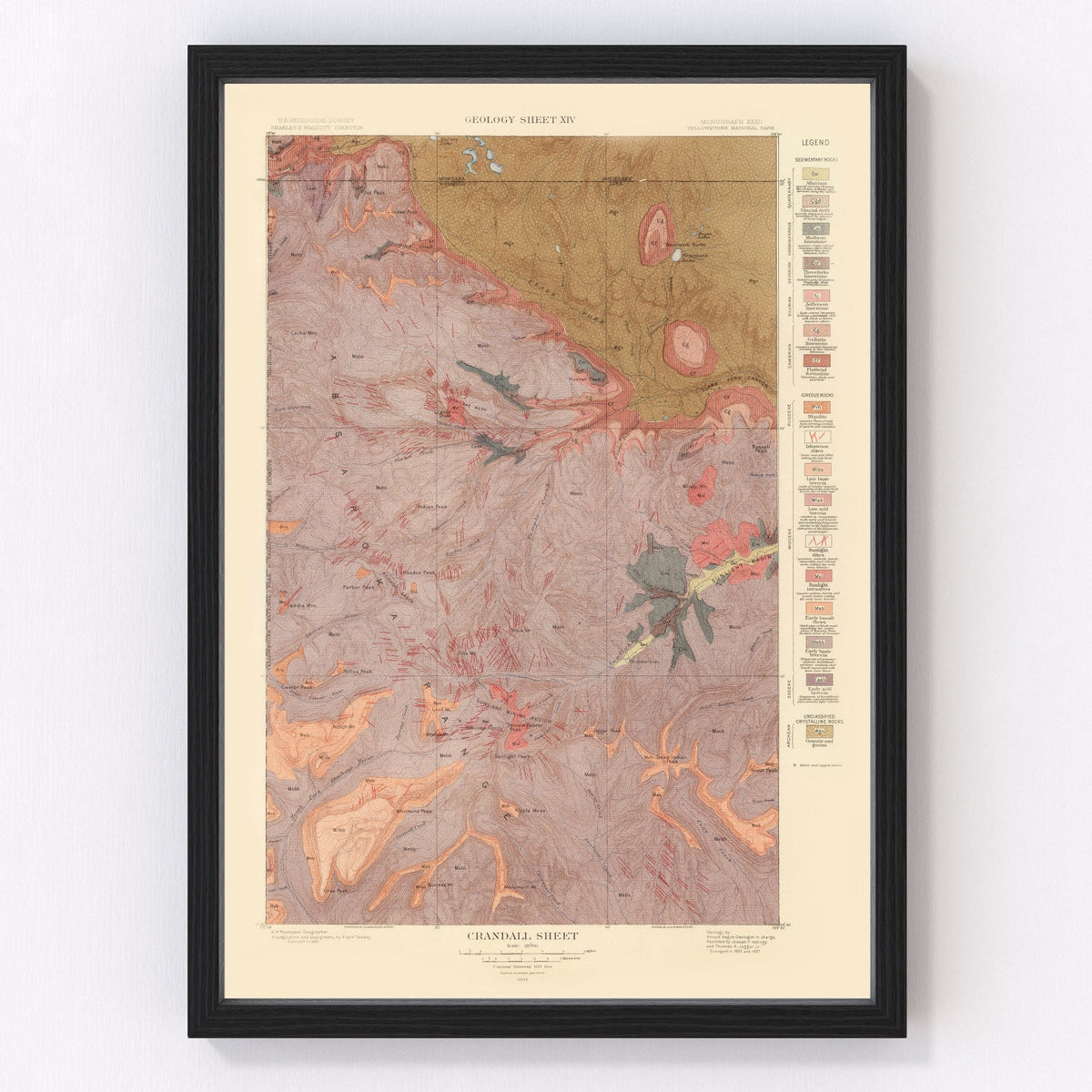 Vintage Map of Crandall Sheet 1904