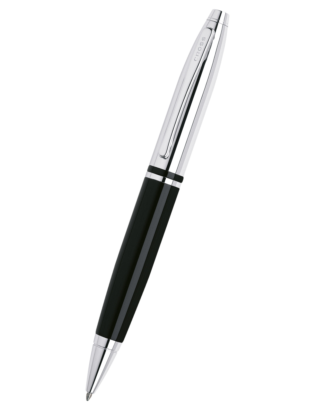 Calais™ Chrome & Black Lacquer Ballpoint Pen