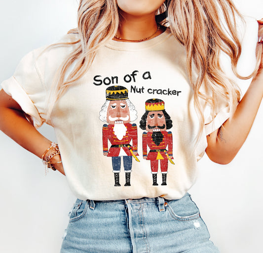 Son Of A Nutcracker Vintage Christmas Design For Holiday Cheer Edition Comfort Colors Tee